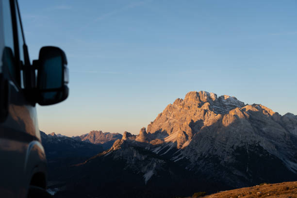 istock morning sunrise in the dolomite mountains while on vacations with van 2186506863