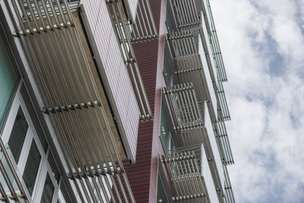istock .Metal structure office building in the city 2186514514