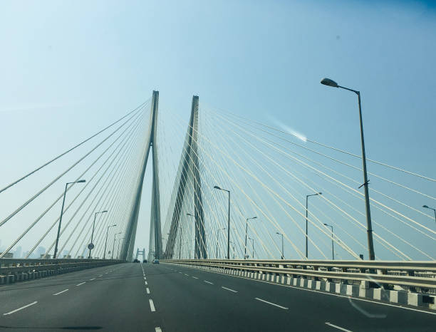 istock Bandra Worli Sea link  cable-stayed bridge in Mumbai, India - Stock Image 2186520791