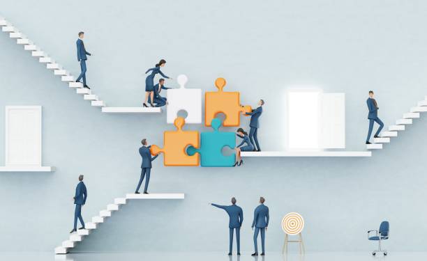 istock Business people are working together with puzzles, sorting problems. Advisory concept 3d Rendering 2186521766