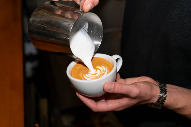 istock Barista make coffee cup latte art 2186524025