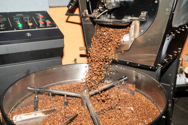 istock Coffee is roasted in a coffee roasting machine 2186524033