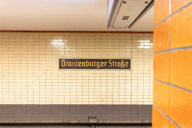 Berlin, Germany - September 14, 2024: Oranienburger Strasse U-Bahn station in Berlin