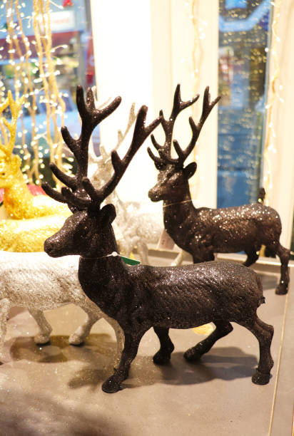 istock Christmas background with Christmas deer 2186535148