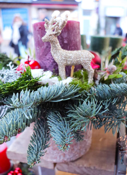 istock Christmas background with Christmas deer 2186535274