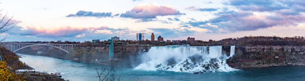 Rainbow Bridge on Niagara River, Horseshoe Falls, Ontario, Canada