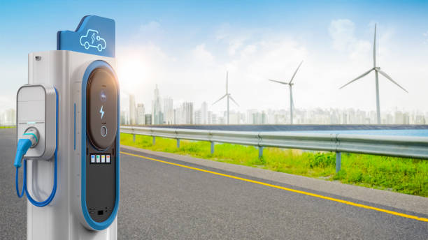 istock EV charging station or electric vehicle recharging station for environment friendly 2186542433