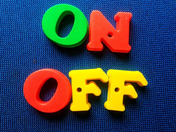 istock Word on off IT term on 3D alphabet colorful on dark blue background 2186577628