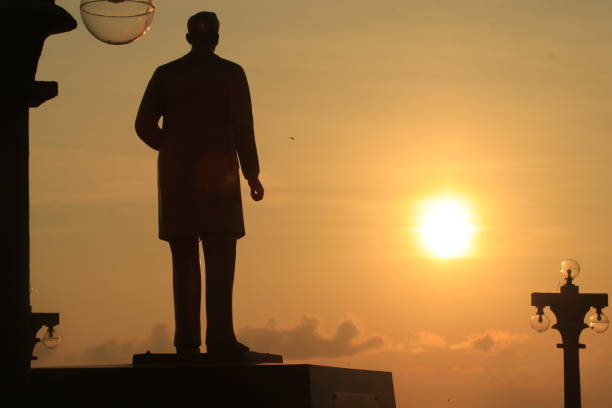 Dumaguete City, Philippines - November 17, 2024: The new Rizal monument at Rizal Boulevard.