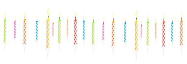 istock Colorful birthday candles against a white background 2186580259