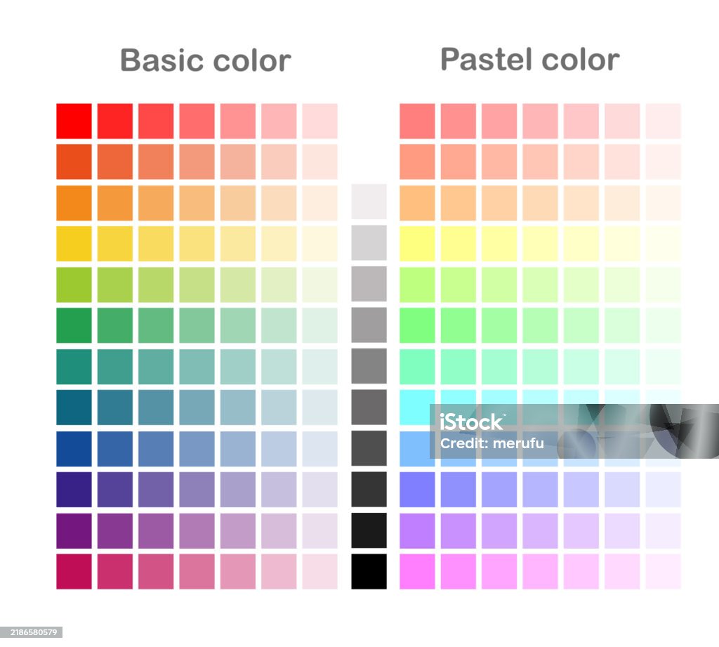 Basic Colours Theme Clip Art Of Basic Color And Personal Color Palette Stock Illustration ...
