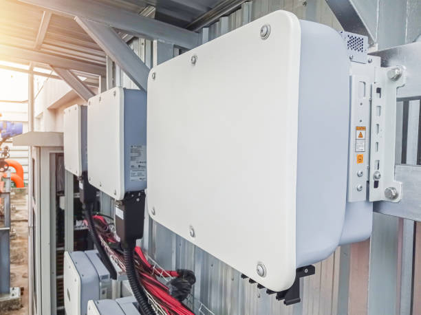 istock White inverter of solar cell power generation system 2186582697