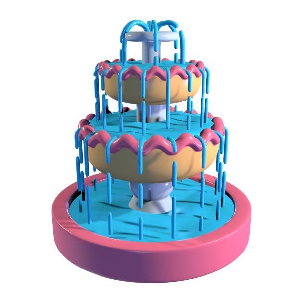 istock Water Fountain 3D Illustration Icon 2186584348