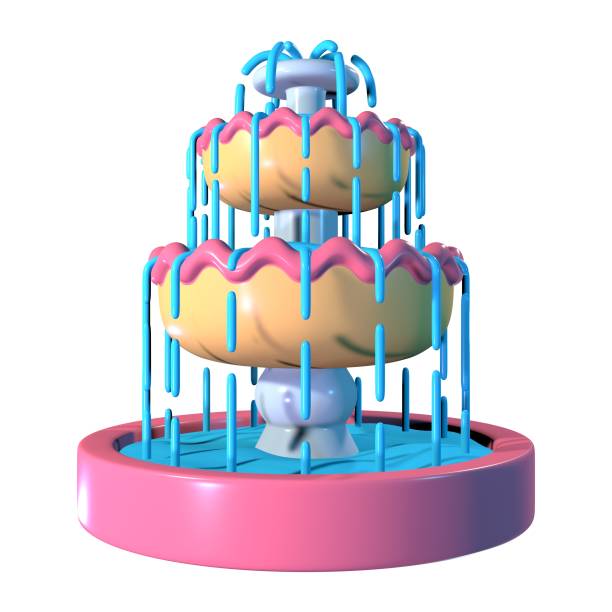 istock Water Fountain 3D Illustration Icon 2186585139