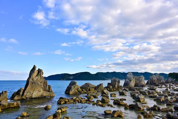 istock Strange rock formations in the sea created by wave erosion 2186586234