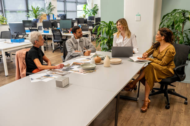 istock Creative Marketing Team Brainstorming in a Modern Agency Office 2186589621