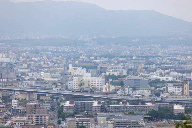 istock Kyoto Skyline with Distant Hills 2186592960