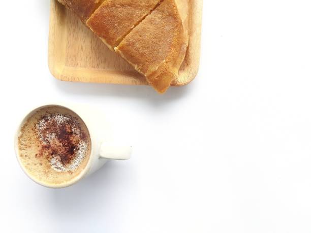 istock Sweet martabak served with a cup of coffee 2186594354