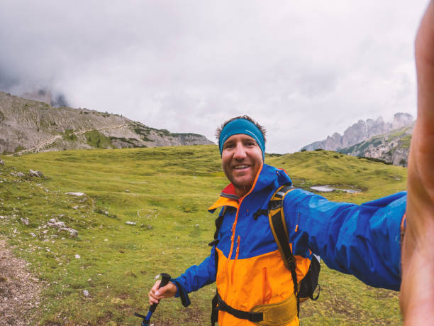 istock Adventurer Taking a Selfie on a Mountain Trail 2186595527