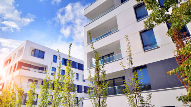 istock Eco apartment building saving energy and fresh air concept. 2186595794