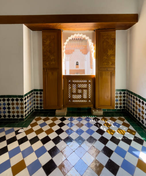 istock A tiled doorway leading to a courtyard in Morocco 2186598335