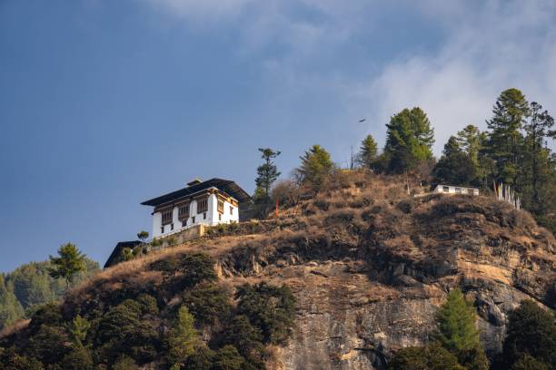 istock Traditional Bhutanese building on hilltop 2186600658