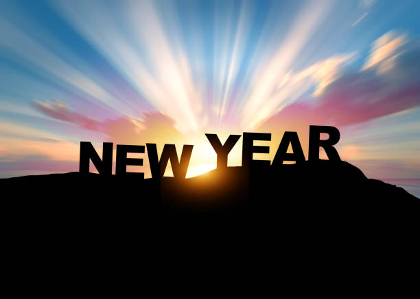 Happy New Year, Celebration Design for Advertising Campaign.