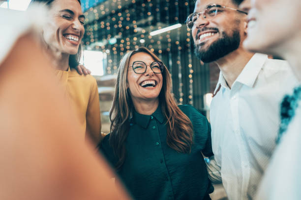 istock Cheerful team in the office 2186601746