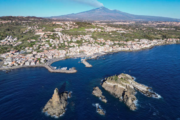 istock Ciclopi Island and Etna view 2186601765