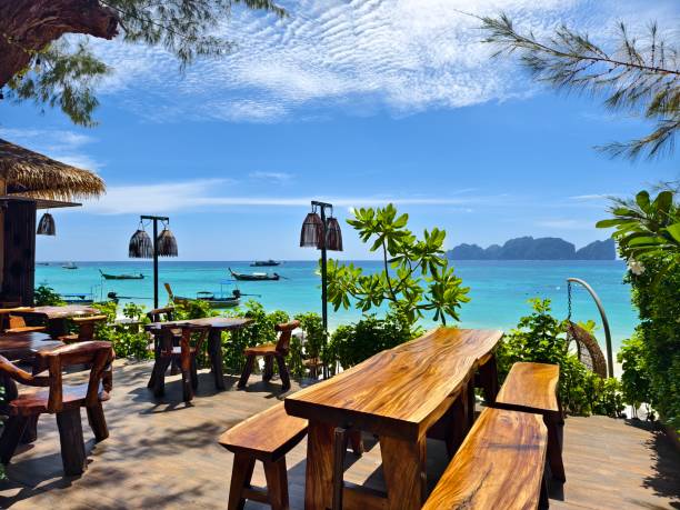 istock A serene and beautiful tropical beach paradise featuring traditional boats 2186616977