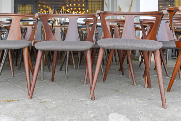 istock Wooden Brown Chairs 2186619191