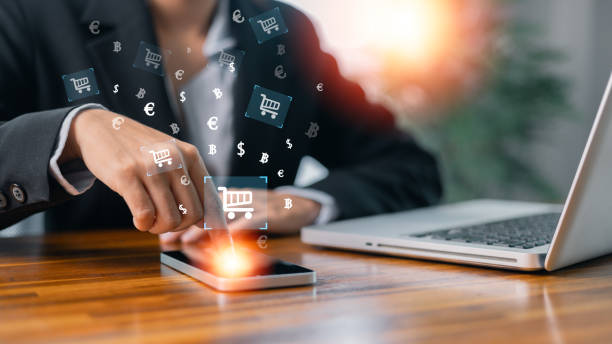 istock Digital commerce has revolutionized market, with businesses now offering seamless online shopping experiences where customers can easily shop and make payments using credit cards. shopping, online. 2186623023
