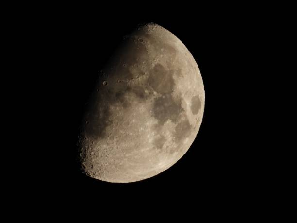 istock Close-up view of the moon, showcasing its detailed surface patterns and craters. 2186625775