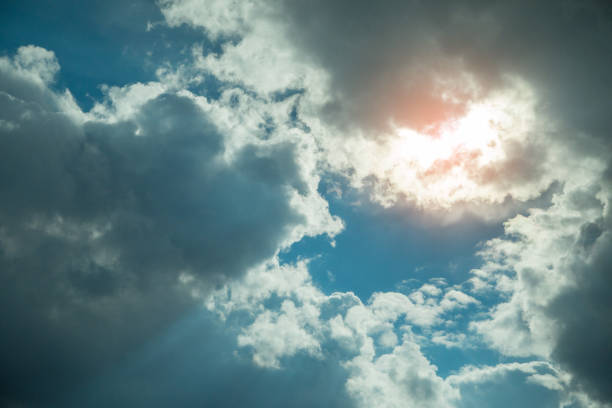 Beautiful scene of mysterious clouds.