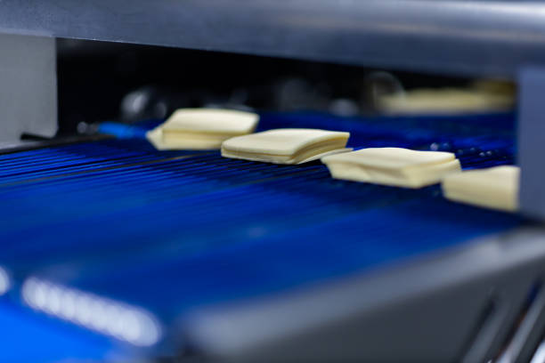 istock Mozzarella cheese factory. Scenes in a mozzarella cheese industry - industrial complex. 2186630473