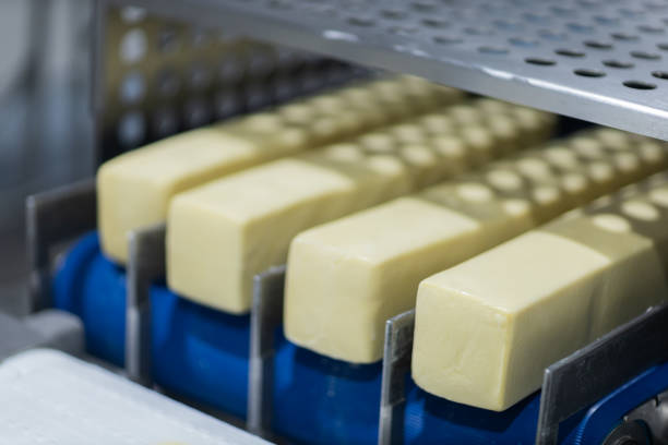 istock Mozzarella cheese factory. Scenes in a mozzarella cheese industry - industrial complex. 2186630734