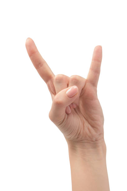 istock Woman hands with nude manicure isolated on a white background. 2186636377