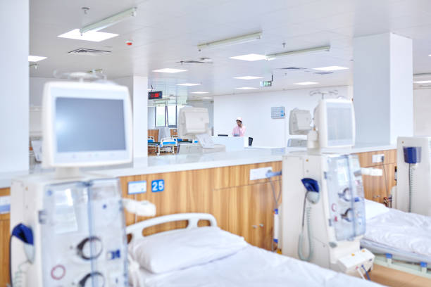 Modern Dialysis Hospital Ward stock photo