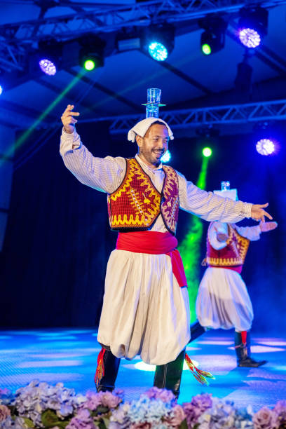 istock Turkish folk dancers present a Turkish custom on stage! 2186638479