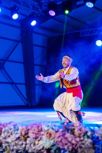 istock A Turkish folk dancer presents a Turkish custom on stage! 2186638490