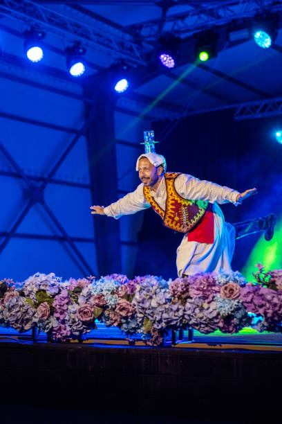istock A Turkish folk dancer presents a Turkish custom on stage! 2186638492