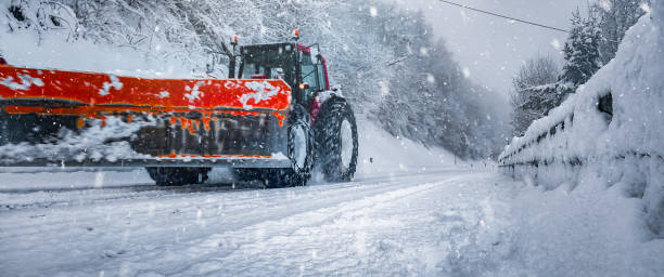 istock Snowplow Clearing Winter Road 2186639154