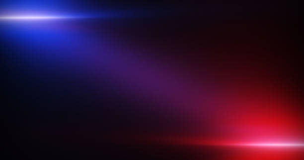 istock Light flare moving up down cinematic title intro reveal plate on black bg. Light rays cinema style name music video and club bg. Foggy grungy opening scene plate. Cinematic intro outro credit scene 2186653573