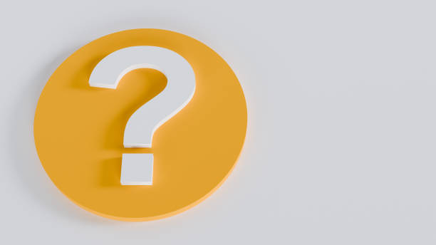 istock Question mark in a yellow circle on a white background 2186656424