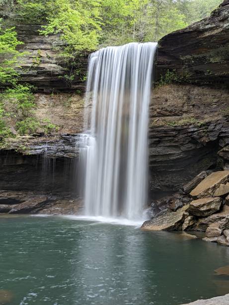 istock Long exposure Greeter Falls in the summer 2186658588