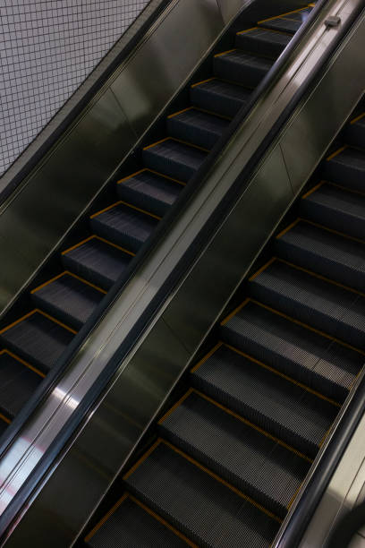 istock Close up shot of the escalator 2186660447