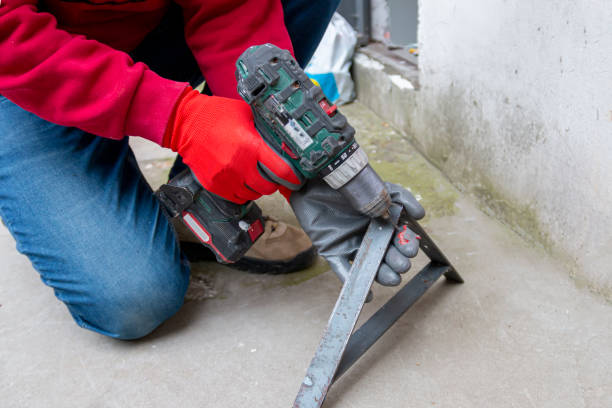 istock A worker had an accident with his hand while working with a cordless drill to drill a hole in metal. 2186664709