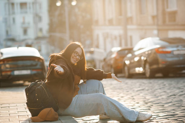 istock Young woman travelling with backpack 2186666732