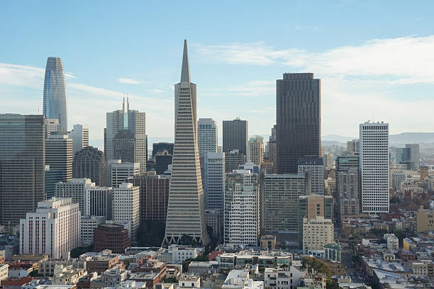 San Francisco City Downtown skyline, California