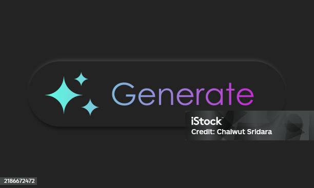 Generate Ai Button User Interface Artificial Intelligence Ui Ux Design ...